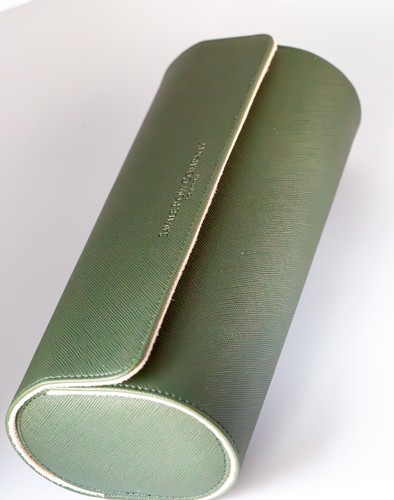 Leather watch roll case - leather,