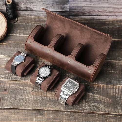 Genuine leather watch roll - genuine,