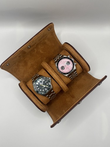 Luxury leather watch roll - watch,