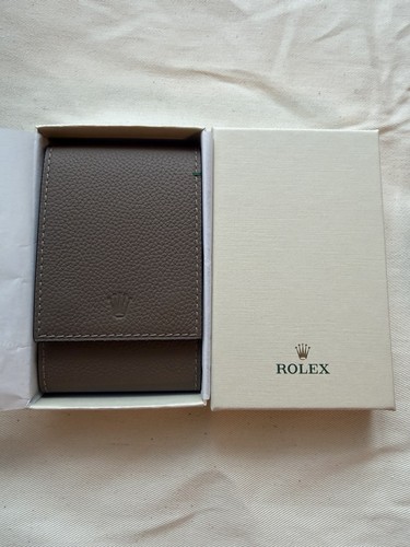 Authentic rolex taupe leather - rolex,