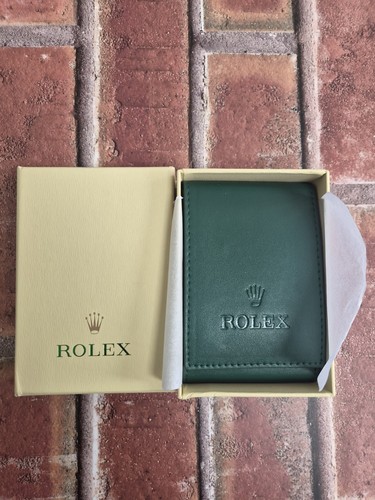Rolex green leatherette travel - rolex,